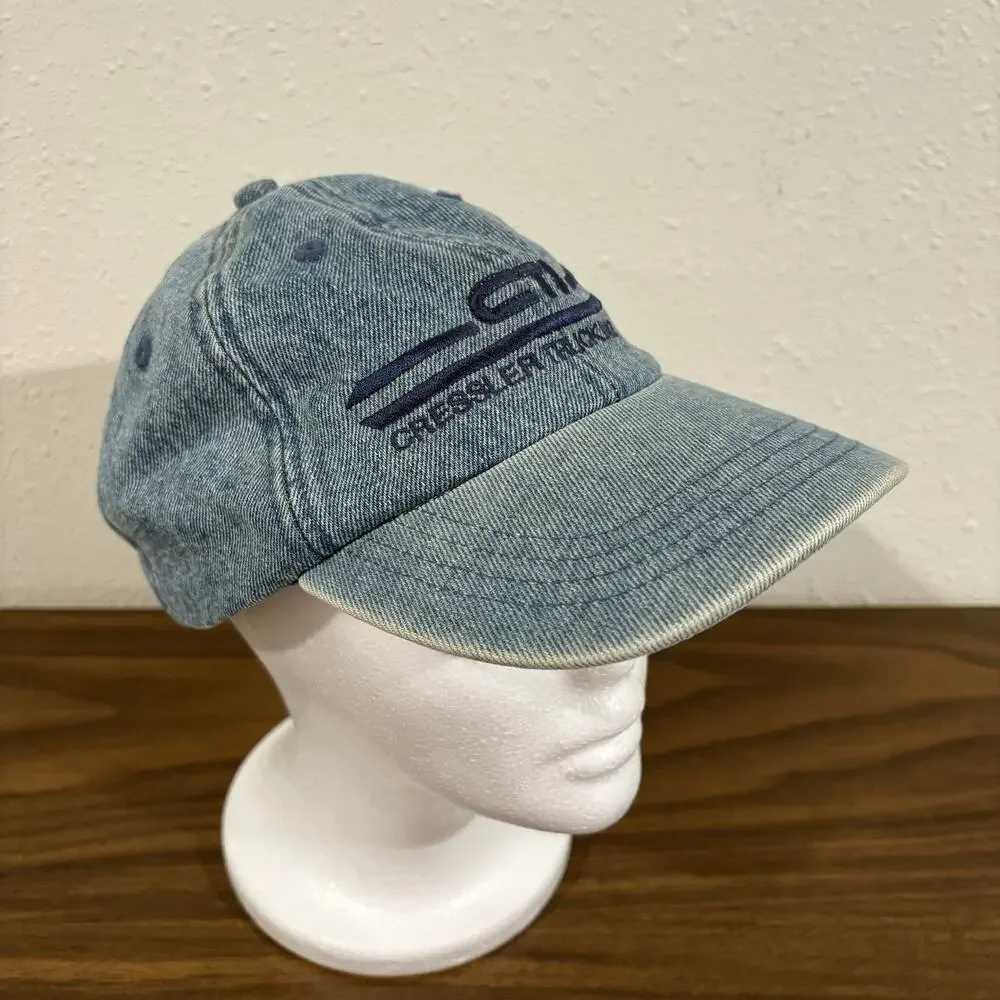 Vintage Cressler Trucking Inc Hat Cap America Strapback Denim Trucker USA Adjust